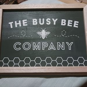 The Busy Bee Co Wooden Signed 2022